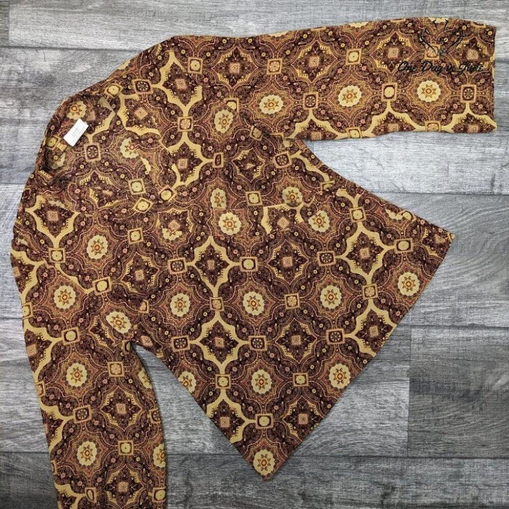 Giorgio Fiorlini Sheer Long Sleeve Top Size S